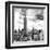 Cityscape Manhattan, Black and White Photography, Empire State Building, Urban Landscape, New York-Philippe Hugonnard-Framed Art Print