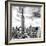 Cityscape Manhattan, Black and White Photography, Empire State Building, Urban Landscape, New York-Philippe Hugonnard-Framed Art Print