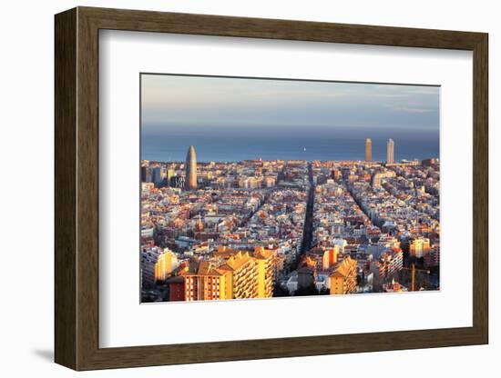 Cityscape of Barcelona, Spain-TTstudio-Framed Photographic Print