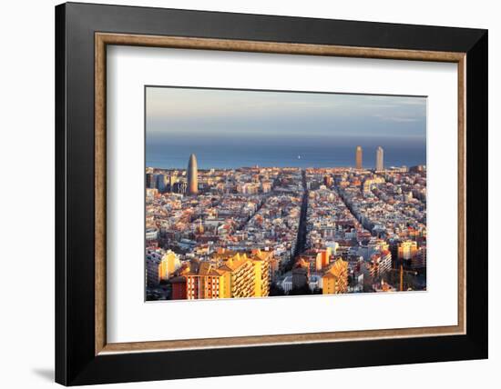 Cityscape of Barcelona, Spain-TTstudio-Framed Photographic Print