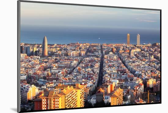 Cityscape of Barcelona, Spain-TTstudio-Mounted Photographic Print