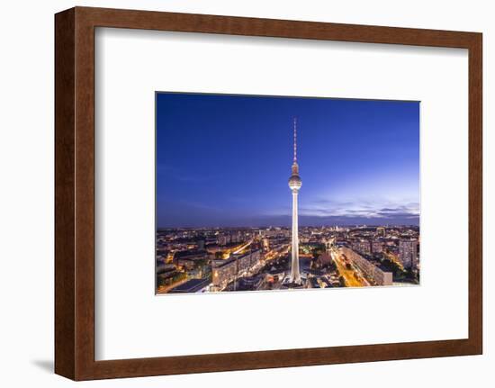 Cityscape of Berlin, Germany at Alexanderplatz.-SeanPavonePhoto-Framed Photographic Print