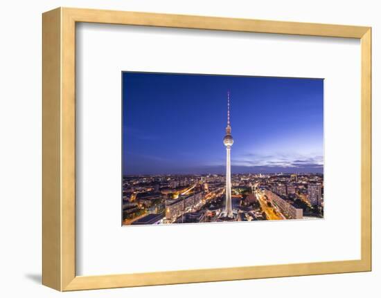 Cityscape of Berlin, Germany at Alexanderplatz.-SeanPavonePhoto-Framed Photographic Print