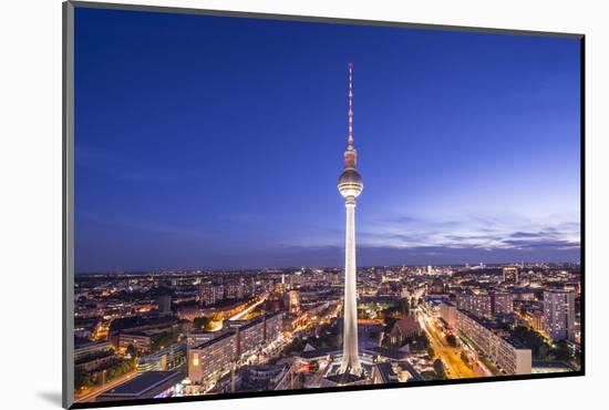 Cityscape of Berlin, Germany at Alexanderplatz.-SeanPavonePhoto-Mounted Photographic Print