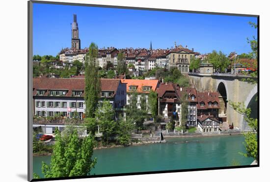 Cityscape of Bern and Aare River, Switzerland-felker-Mounted Photographic Print