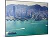 Cityscape of Central, Hong Kong's Main Financial District, Hong Kong Island, and Victoria Harbour, -Amanda Hall-Mounted Photographic Print