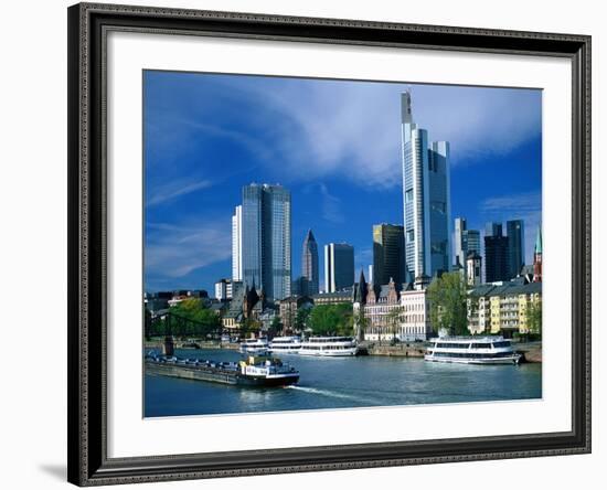 Cityscape of Frankfurt, Germany-Peter Adams-Framed Photographic Print