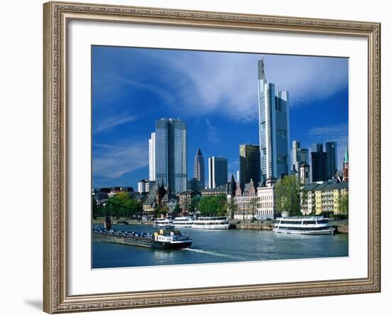 Cityscape of Frankfurt, Germany-Peter Adams-Framed Photographic Print