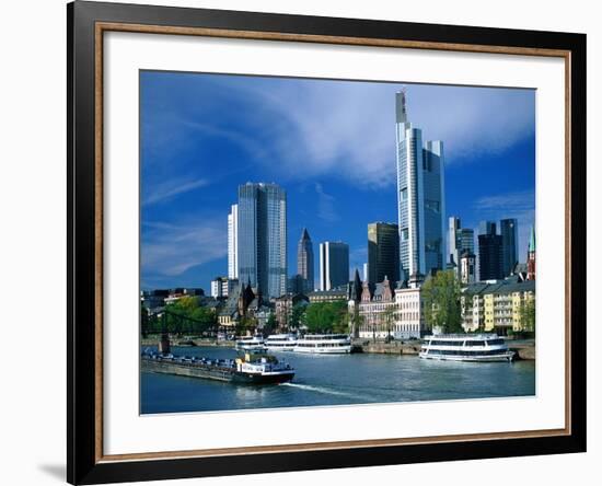 Cityscape of Frankfurt, Germany-Peter Adams-Framed Photographic Print