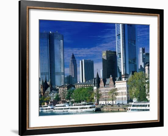 Cityscape of Frankfurt, Germany-Peter Adams-Framed Photographic Print