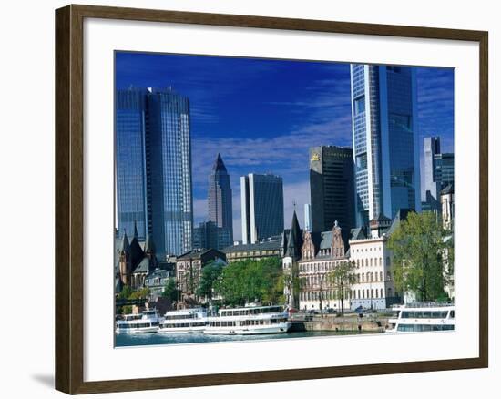 Cityscape of Frankfurt, Germany-Peter Adams-Framed Photographic Print