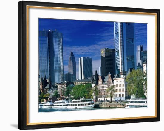 Cityscape of Frankfurt, Germany-Peter Adams-Framed Photographic Print