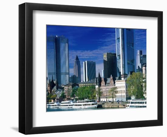 Cityscape of Frankfurt, Germany-Peter Adams-Framed Photographic Print