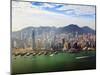 Cityscape of Hong Kong Island and Victoria Harbour, Hong Kong, China, Asia-Amanda Hall-Mounted Photographic Print