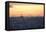 Cityscape of Istanbul at Sunset-Alex Saberi-Framed Premier Image Canvas