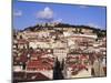 Cityscape of Lisbon and Castelo De Sao Jorge, Portugal-Jeremy Lightfoot-Mounted Photographic Print