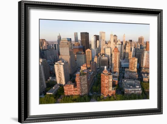 Cityscape of Midtown Manhattan, New York, USA-Peter Adams-Framed Photographic Print