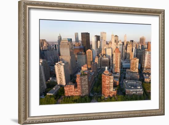 Cityscape of Midtown Manhattan, New York, USA-Peter Adams-Framed Photographic Print