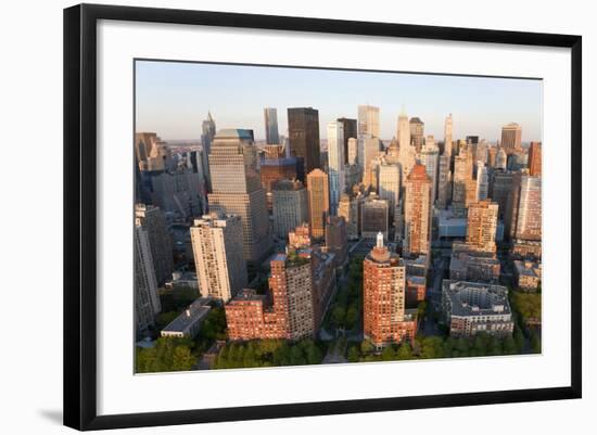 Cityscape of Midtown Manhattan, New York, USA-Peter Adams-Framed Photographic Print