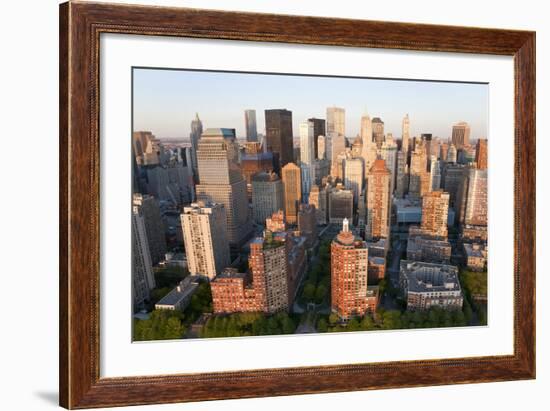 Cityscape of Midtown Manhattan, New York, USA-Peter Adams-Framed Photographic Print