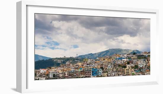 Cityscape of Quito, Ecuador, South America-Alexandre Rotenberg-Framed Photographic Print