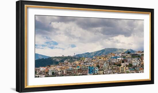 Cityscape of Quito, Ecuador, South America-Alexandre Rotenberg-Framed Photographic Print