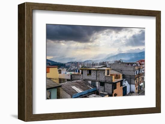 Cityscape of Quito, Ecuador, South America-Alexandre Rotenberg-Framed Photographic Print