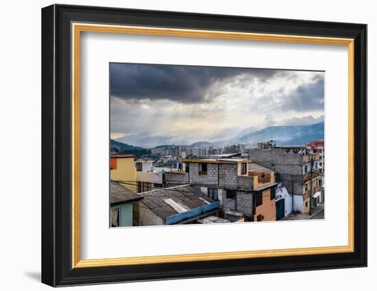 Cityscape of Quito, Ecuador, South America-Alexandre Rotenberg-Framed Photographic Print