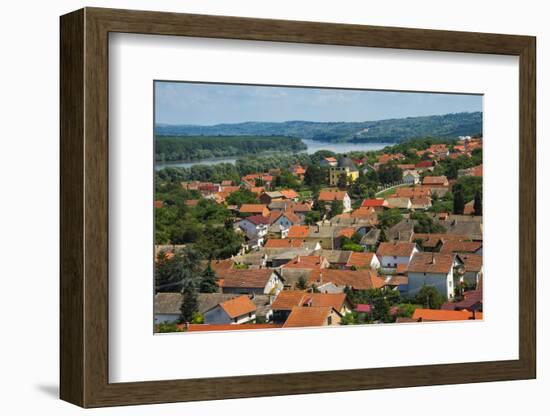 Cityscape of Sremski Karlovci by the Danube River, Serbia-Keren Su-Framed Photographic Print