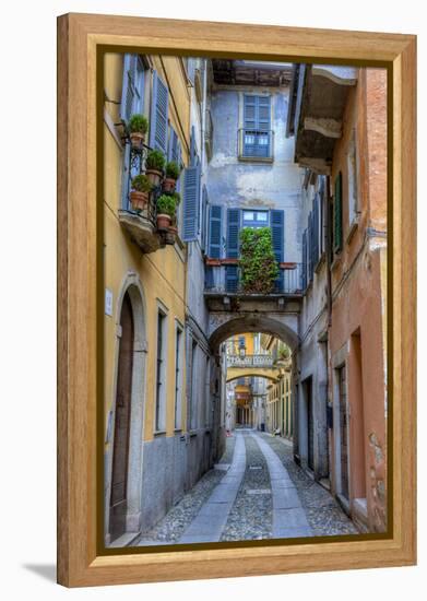 Cityscape. Orta San Giulio. Piedmont, Italy-Tom Norring-Framed Premier Image Canvas