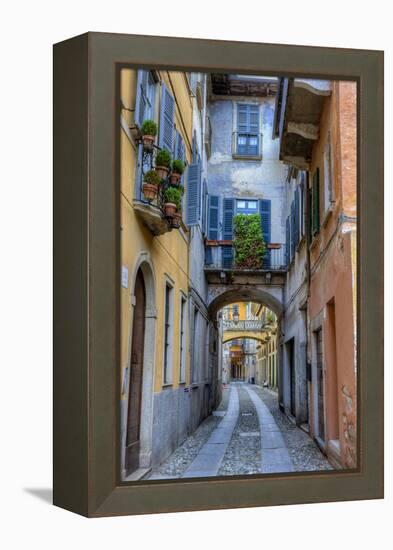 Cityscape. Orta San Giulio. Piedmont, Italy-Tom Norring-Framed Premier Image Canvas