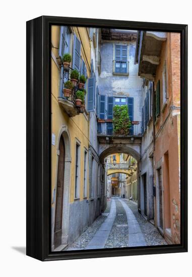 Cityscape. Orta San Giulio. Piedmont, Italy-Tom Norring-Framed Premier Image Canvas