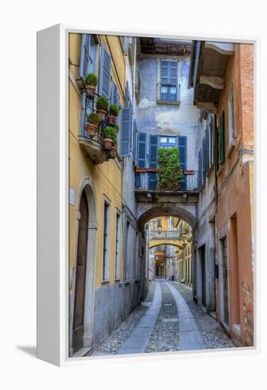 Cityscape. Orta San Giulio. Piedmont, Italy-Tom Norring-Framed Premier Image Canvas