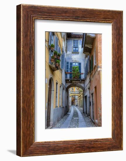 Cityscape. Orta San Giulio. Piedmont, Italy-Tom Norring-Framed Photographic Print