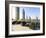 Cityscape Seen From Rooftop Bar, Sheikh Zayed Road, Dubai, United Arab Emirates, Middle East-Amanda Hall-Framed Photographic Print
