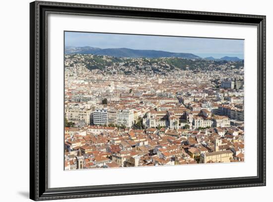 Cityscape Skyline View over the City of Nice, French Riviera-Chris Hepburn-Framed Photographic Print