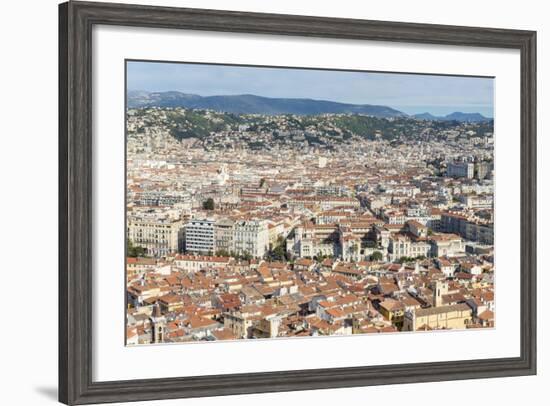 Cityscape Skyline View over the City of Nice, French Riviera-Chris Hepburn-Framed Photographic Print