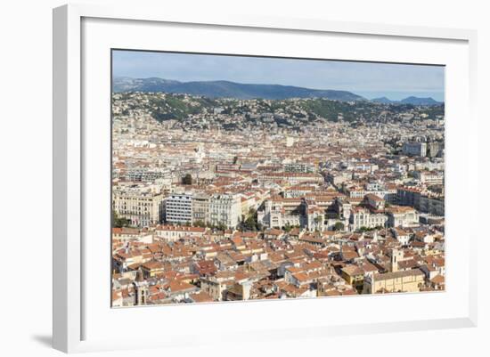 Cityscape Skyline View over the City of Nice, French Riviera-Chris Hepburn-Framed Photographic Print