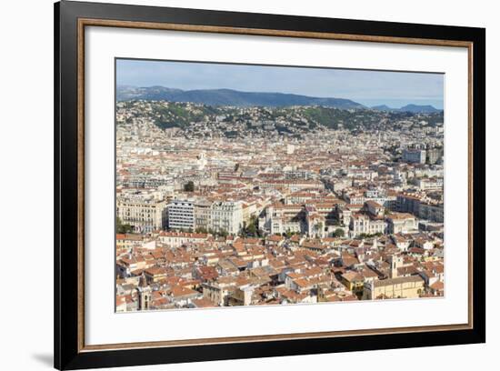 Cityscape Skyline View over the City of Nice, French Riviera-Chris Hepburn-Framed Photographic Print