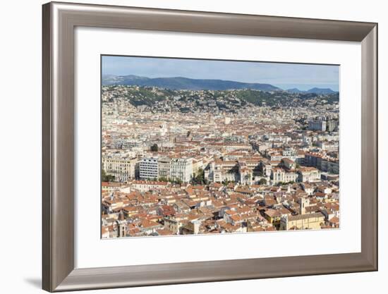 Cityscape Skyline View over the City of Nice, French Riviera-Chris Hepburn-Framed Photographic Print