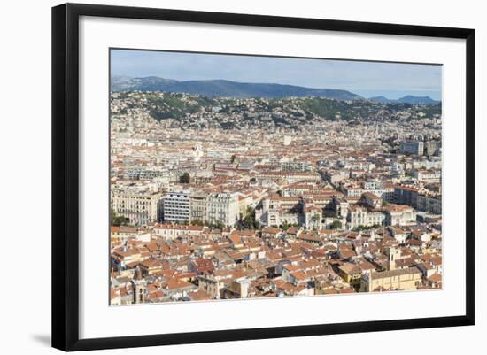 Cityscape Skyline View over the City of Nice, French Riviera-Chris Hepburn-Framed Photographic Print