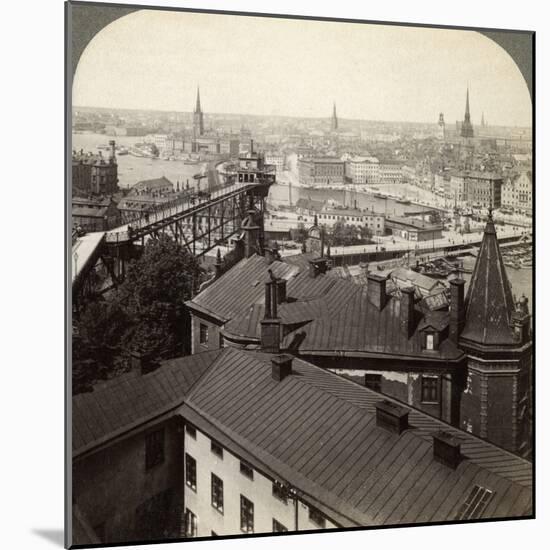 Cityscape, Stockholm, Sweden-Underwood & Underwood-Mounted Photographic Print