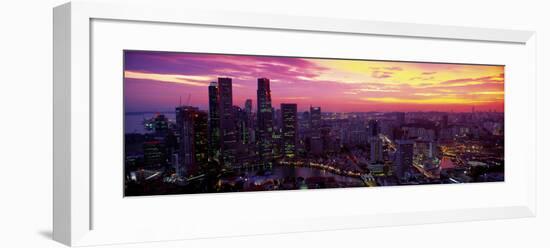 Cityscape, Sunset, Singapore-null-Framed Photographic Print