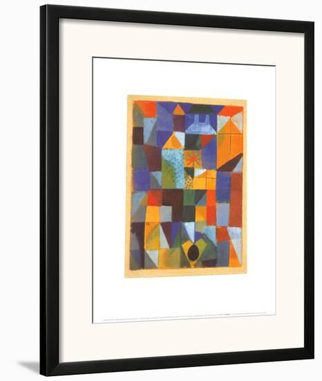 Cityscape with Yellow Windows-Paul Klee-Framed Art Print