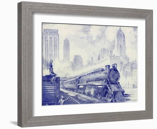 Cityscape-Otto Kuhler-Framed Giclee Print