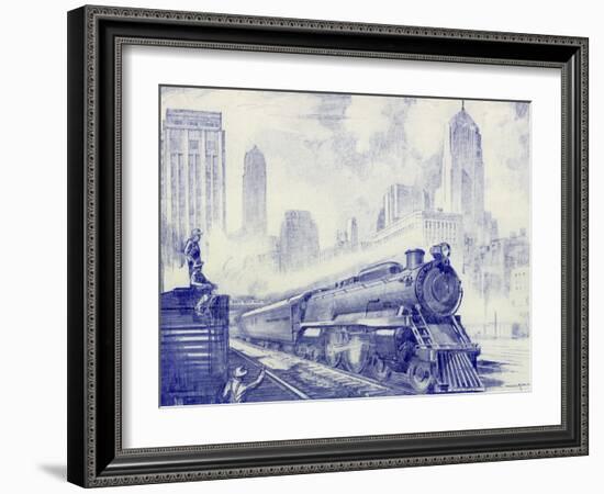 Cityscape-Otto Kuhler-Framed Giclee Print