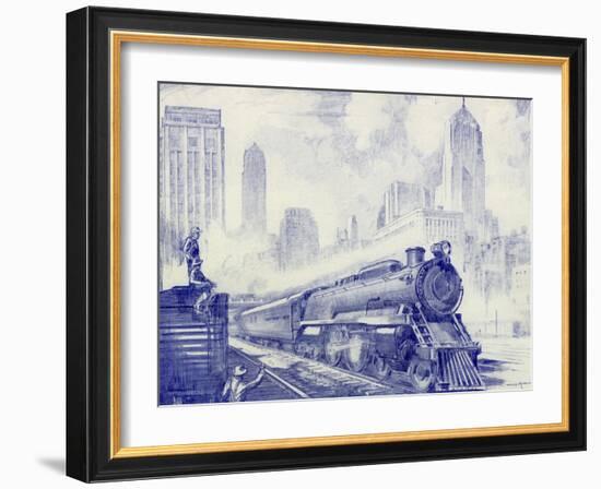 Cityscape-Otto Kuhler-Framed Giclee Print