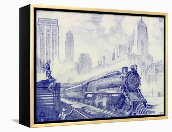 Cityscape-Otto Kuhler-Framed Premier Image Canvas