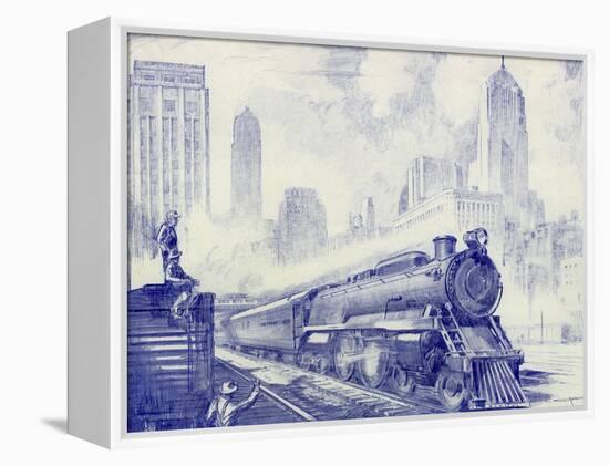 Cityscape-Otto Kuhler-Framed Premier Image Canvas