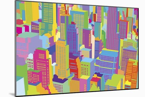 Cityscape-Yoni Alter-Mounted Giclee Print